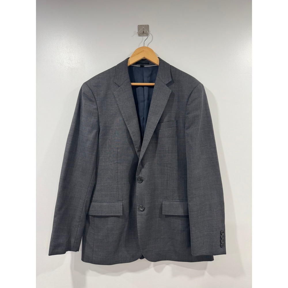 J. Crew Ludlow Men Slim Grey Wool Two Button Blazer Suit Jacket 40R